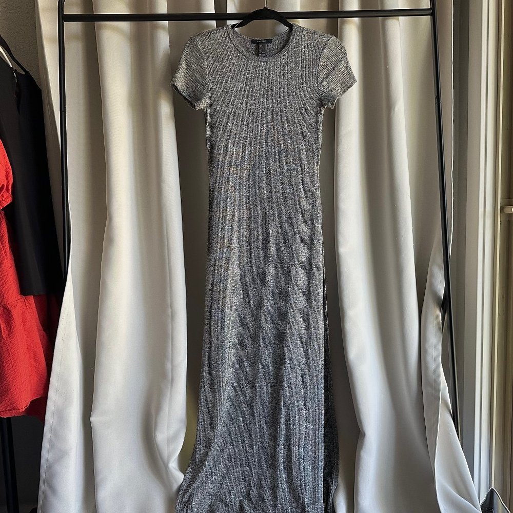 f21 knit maxi dress/shirt